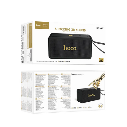 Enceinte Bluetooth Portable HOCO HT1 Max, 2 x 20W, TWS, Noire