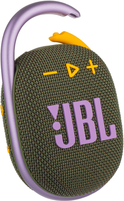 Enceinte portable Bluetooth JBL Clip 4, 5W, son pro, étanche, verte JBLCLIP4GRN