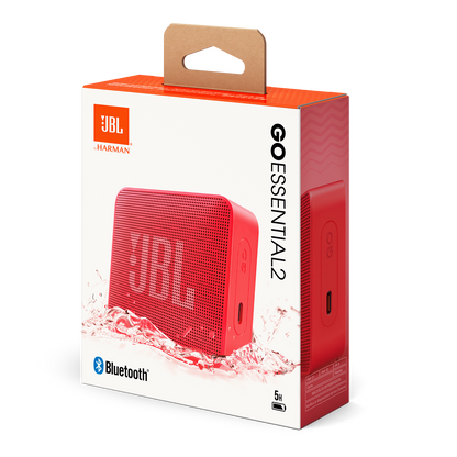 Enceinte Portable Bluetooth JBL Go Essential 2, 3.1W, Pro Sound, Étanche, Rouge JBLGOES2REDCN