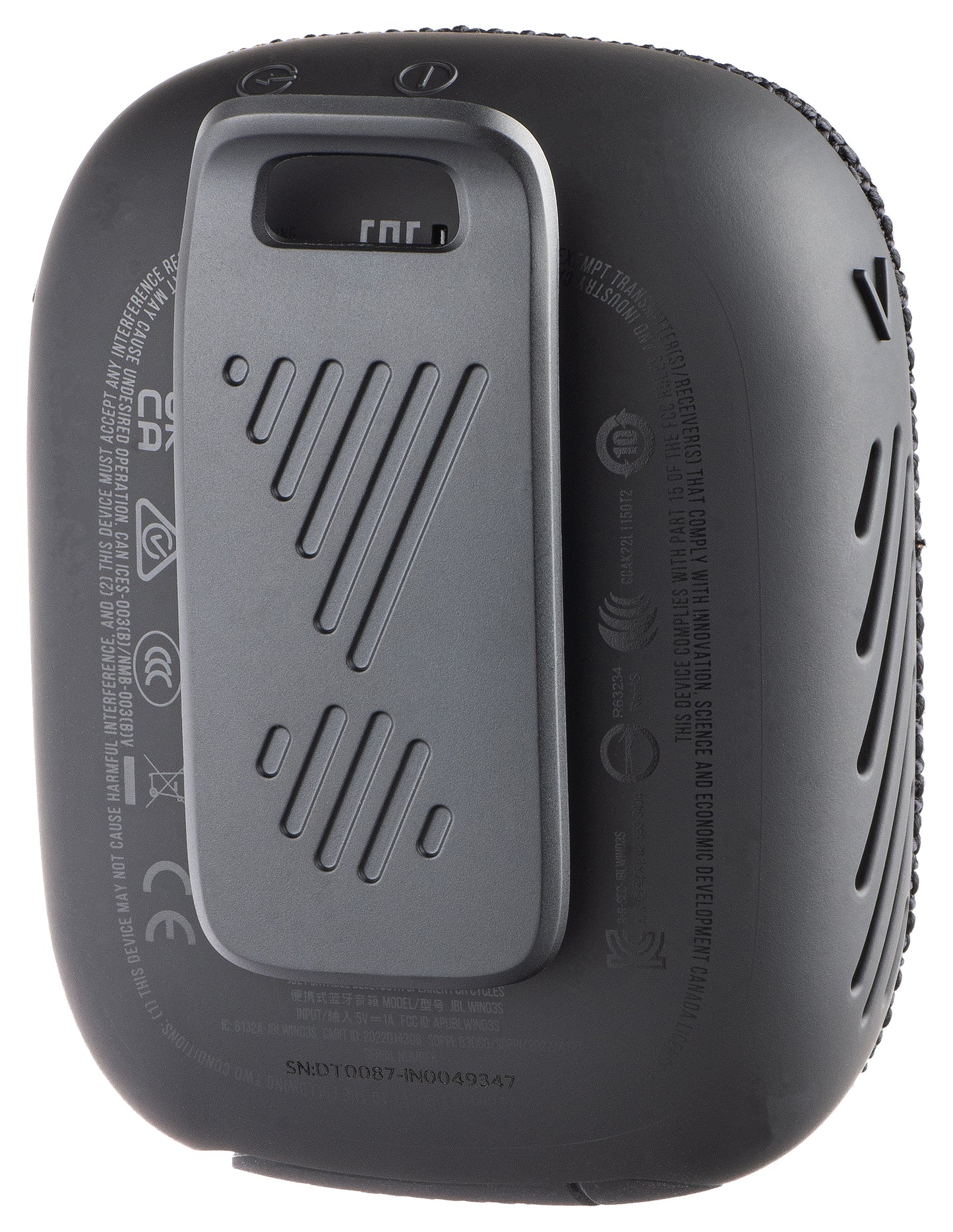 Enceinte Portable Bluetooth JBL Wind 3, 5W, Étanche, Noire JBLWIND3