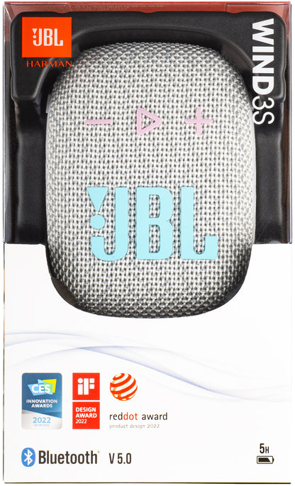 Enceinte portable Bluetooth JBL Wind 3S, 5W, étanche, gris JBLWIND3SGRY