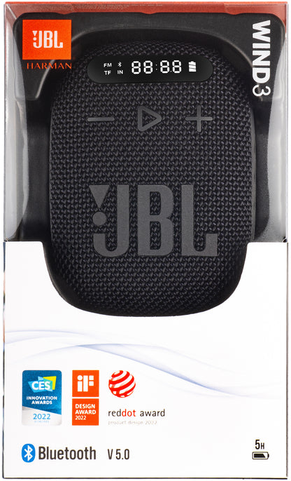 Enceinte Portable Bluetooth JBL Wind 3, 5W, Étanche, Noire JBLWIND3