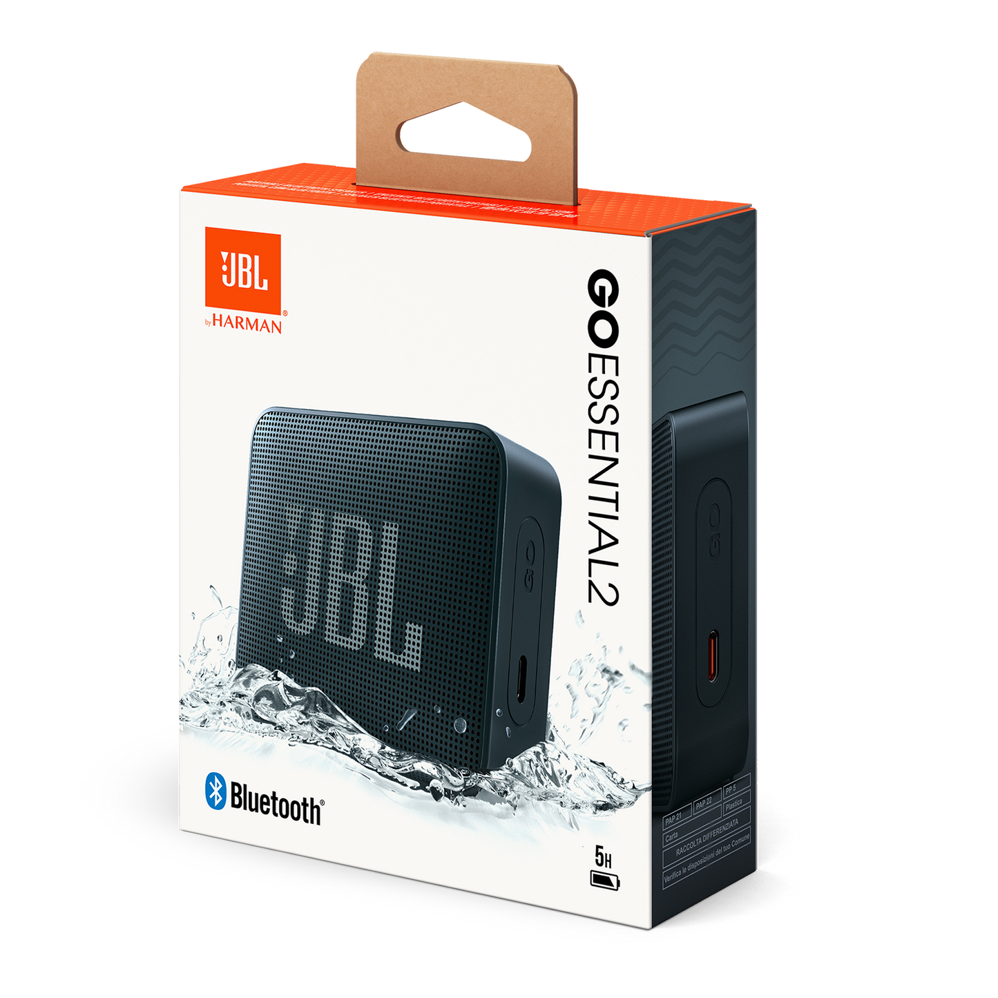 Enceinte Portable Bluetooth JBL Go Essential 2, 3.1W, Pro Sound, Étanche, Noire JBLGOES2BLKCN