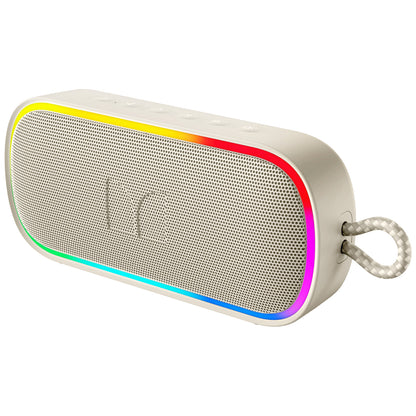 Enceinte Bluetooth Portable Monster S150 Plus, 40W, TWS, RGB, Étanche, Crème Clair