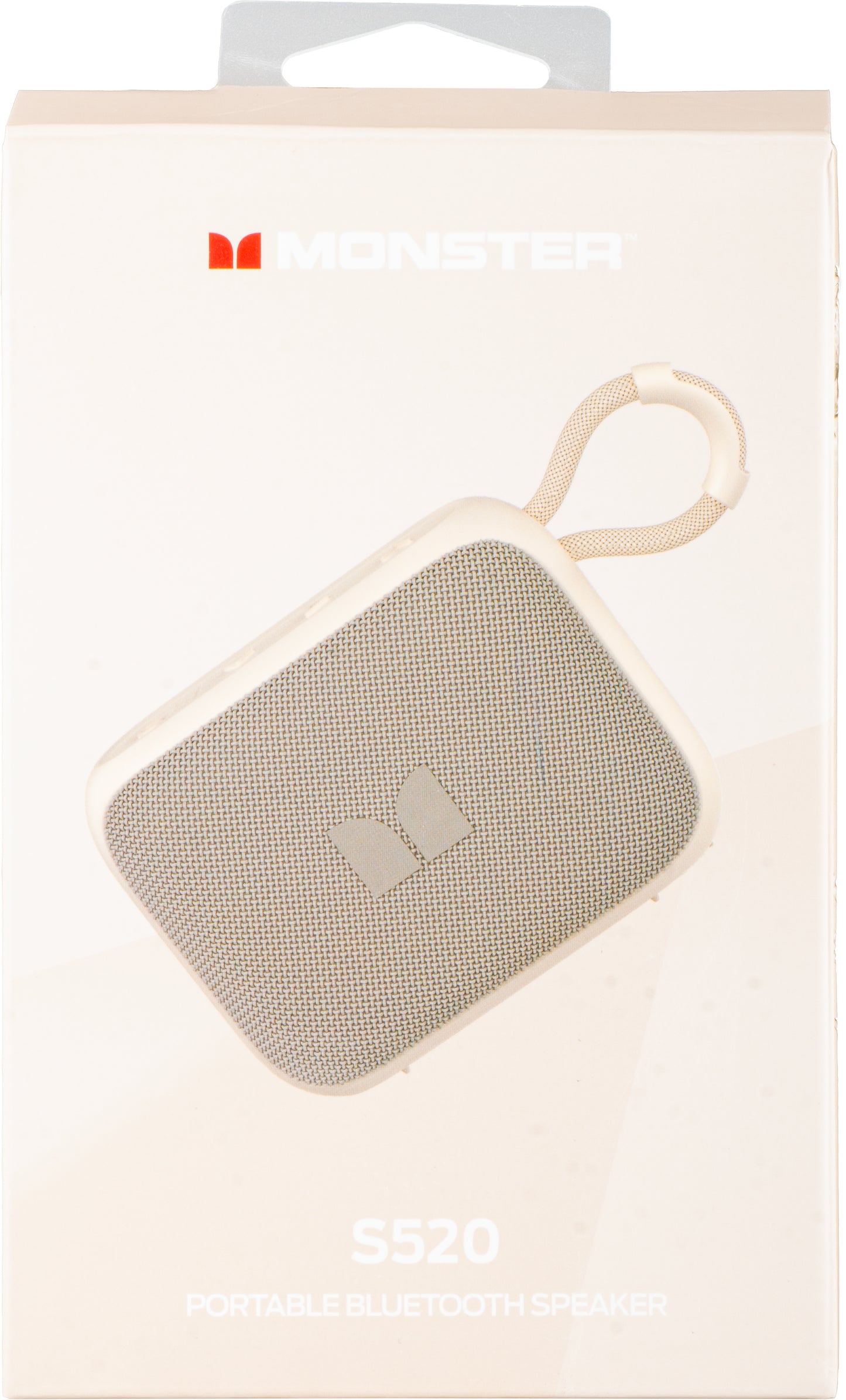 Enceinte Bluetooth Portable Monster S520, 5W, TWS, RGB, Étanche, Crème Clair