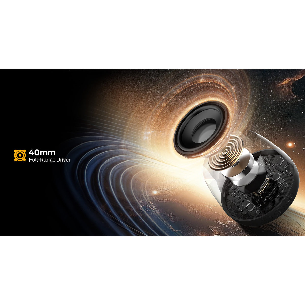 Enceinte Portable Bluetooth Monster Mag Flux, 5W, TWS, RGB, Noire