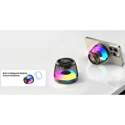 Enceinte Portable Bluetooth Monster Mag Flux, 5W, TWS, RGB, Noire