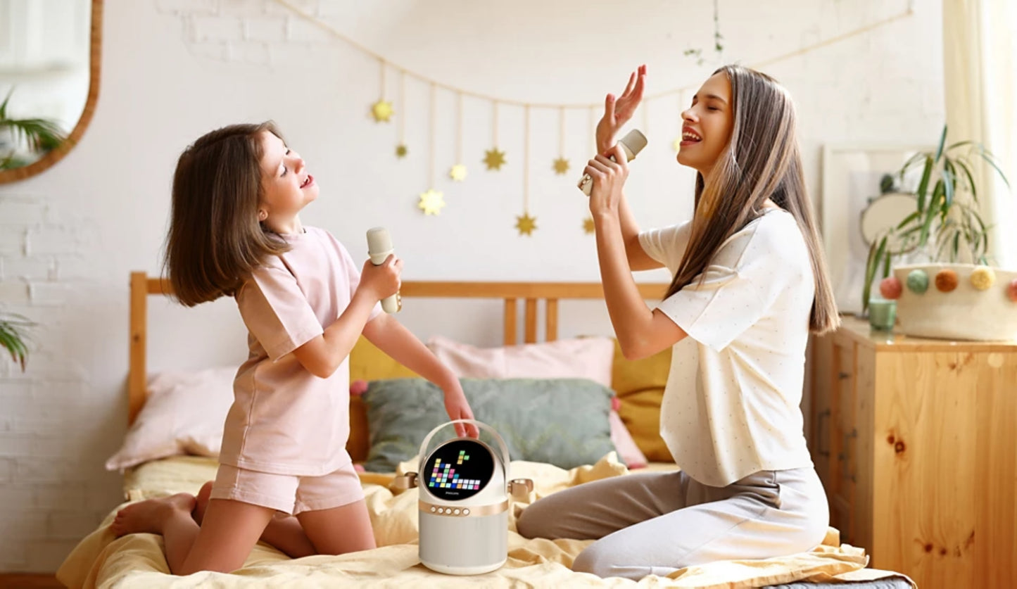 Enceinte Portable Bluetooth Philips, 10W, Karaoke, Beige TAS2509WT/00