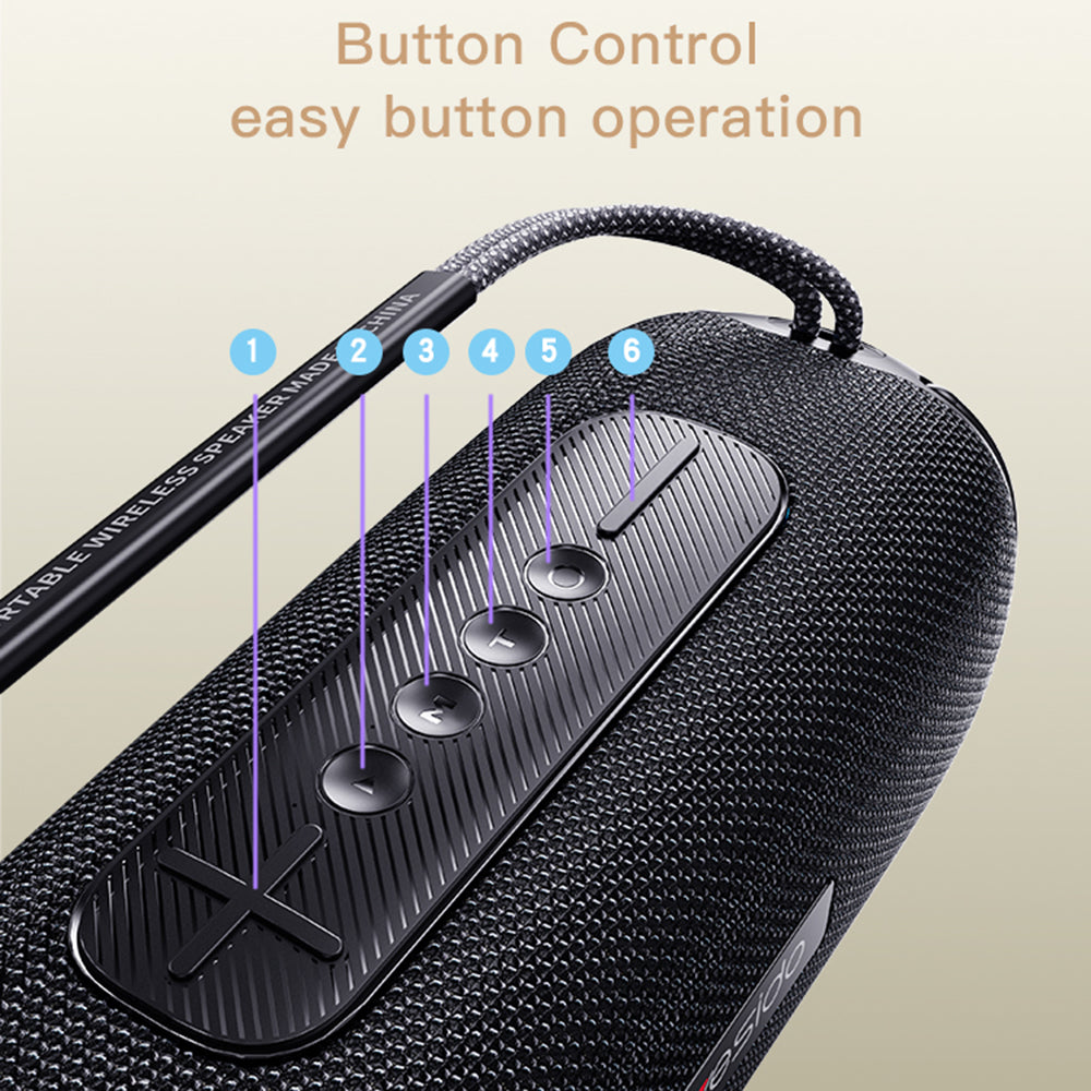 Enceinte Portable Bluetooth Yesido YSW11, 40W, RGB, Étanche, Noire