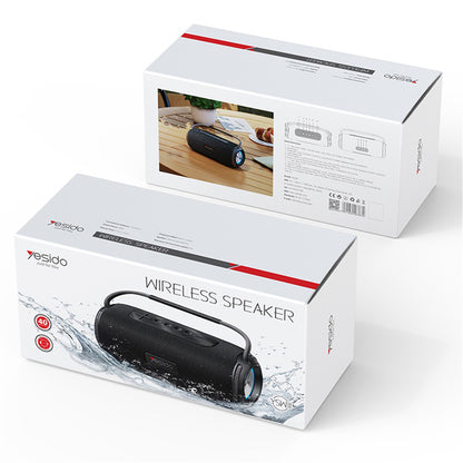 Enceinte Portable Bluetooth Yesido YSW11, 40W, RGB, Étanche, Noire