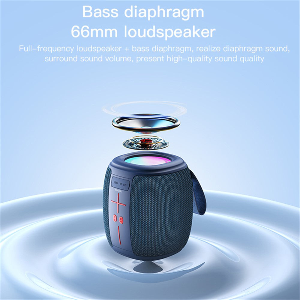 Enceinte Portable Bluetooth Yesido YSW14, 5W, RGB, Bleue