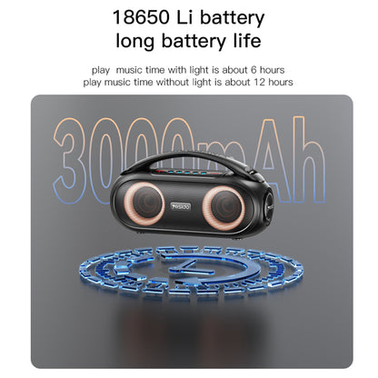 Enceinte Portable Bluetooth Yesido YSW19, 40W, RGB, Étanche, Noire