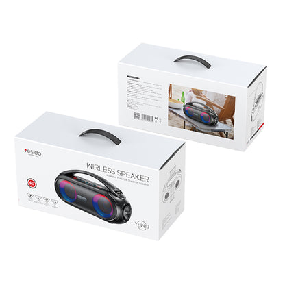 Enceinte Portable Bluetooth Yesido YSW19, 40W, RGB, Étanche, Noire