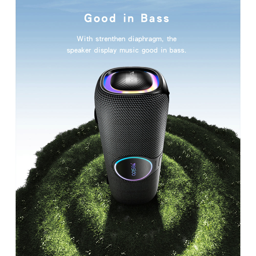 Yesido YSW21 Karaoke Bluetooth Speaker, 120W, RGB, Waterproof, Black