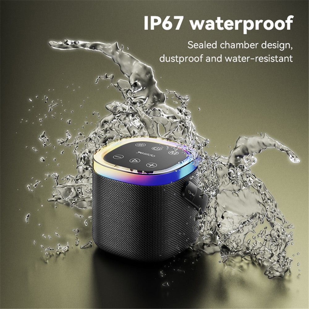Enceinte Portable Bluetooth Yesido YSW25, 5W, RGB, Noire