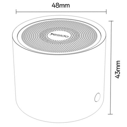 Enceinte Bluetooth Yesido YSW30, 3W, Étanche, Noire