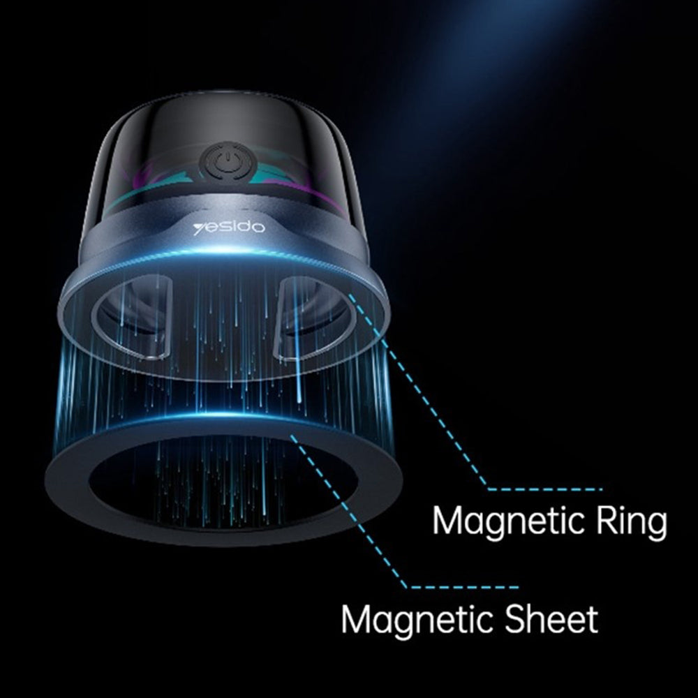 Enceinte Portable Bluetooth Yesido YSW32, 3W, RGB, Noire