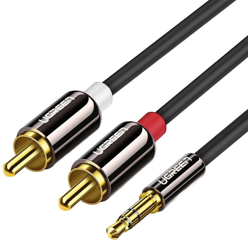 Câble Audio 3.5mm - 2 x RCA UGREEN AV116, 5m, Noir