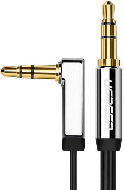 Câble Audio 3.5mm - 3.5mm UGREEN AV119 Angled, 3m, Noir