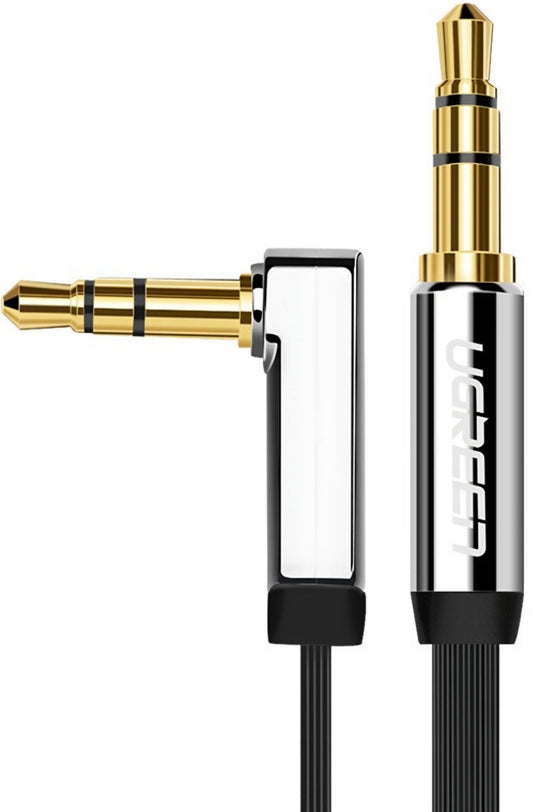 Câble Audio 3.5mm - 3.5mm UGREEN AV119 Angled, 3m, Noir
