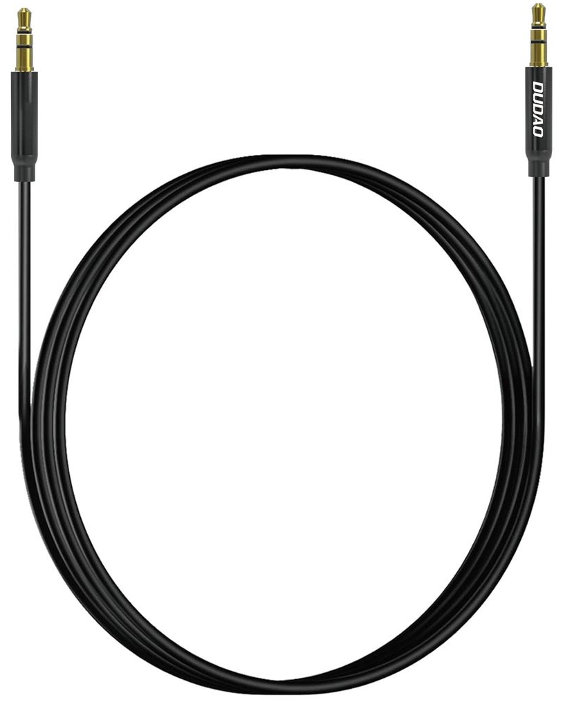 Câble Audio 3,5 mm - 3,5 mm Dudao L12s, 1m, Noir