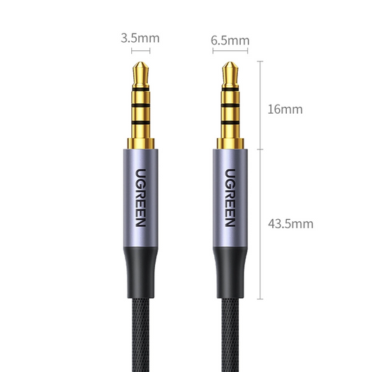 Câble Audio 3,5 mm - 3,5 mm UGREEN AV183, 1,5 m, Noir