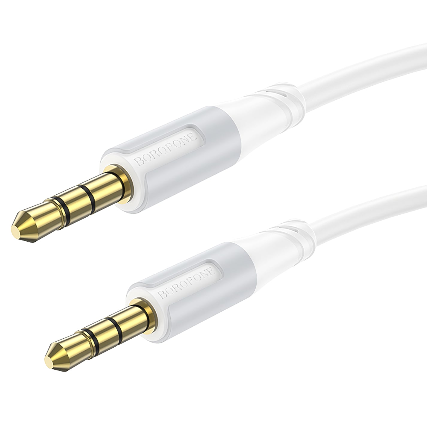 Câble Audio 3.5mm - 3.5mm Borofone BL19 Creator, 1m, Blanc