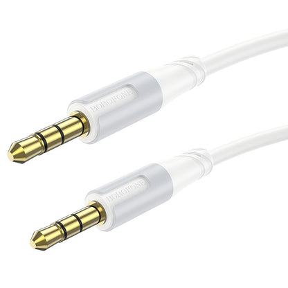 Câble Audio 3.5mm - 3.5mm Borofone BL19 Creator, 1m, Blanc