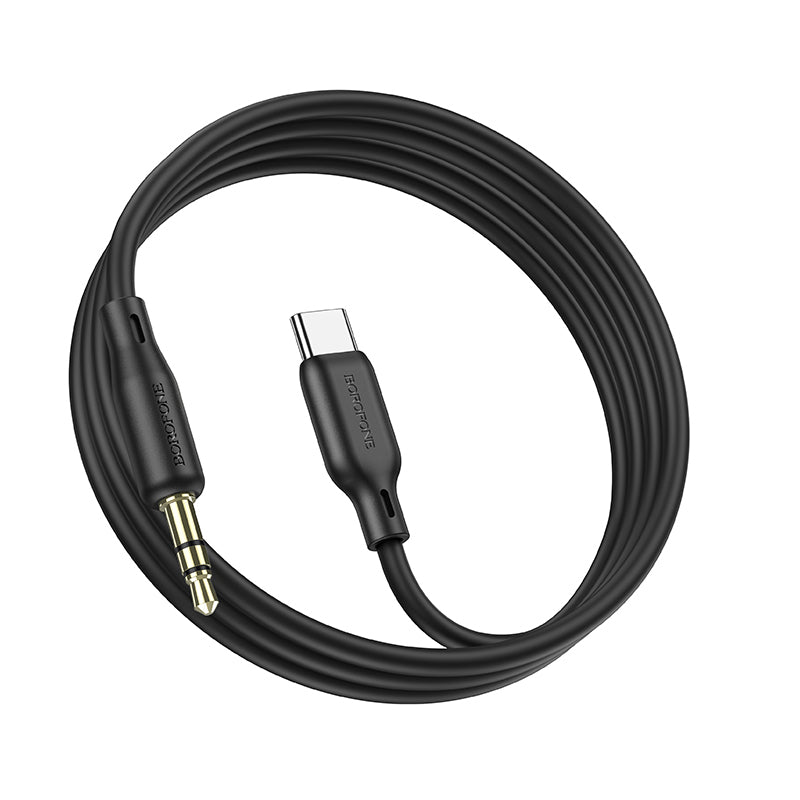 Câble audio 3,5 mm - USB-C Borofone BL18, 1 m, noir 