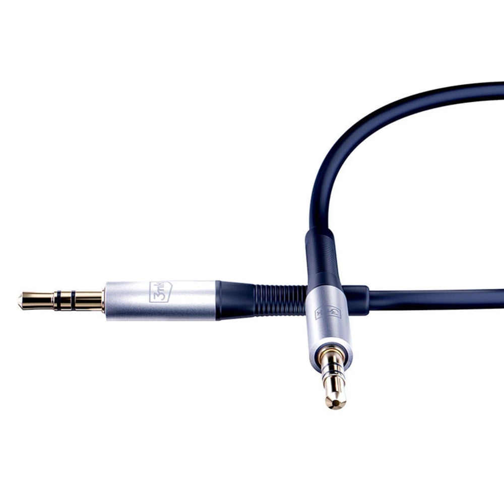 Câble Audio 3,5 mm - 3,5 mm 3MK, 1m, Noir