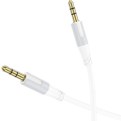 Câble Audio 3.5mm - 3.5mm Borofone BL19 Creator, 1m, Blanc