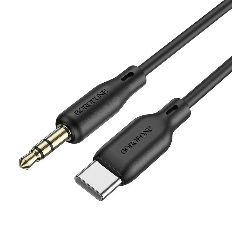 Câble audio 3,5 mm - USB-C Borofone BL18, 1 m, noir 