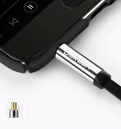 Câble Audio 3.5mm - 3.5mm UGREEN AV119 Angled, 3m, Noir