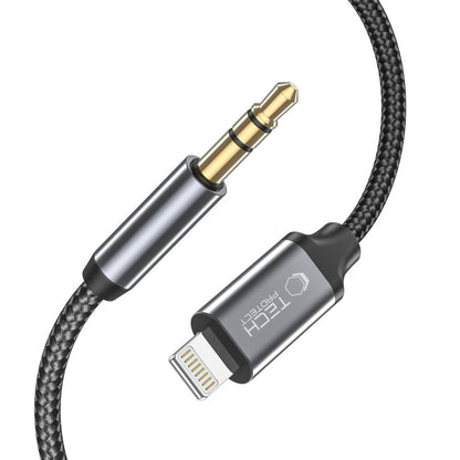 Câble Audio Lightning - 3.5mm Tech-Protect Ultraboost, 1m, Noir