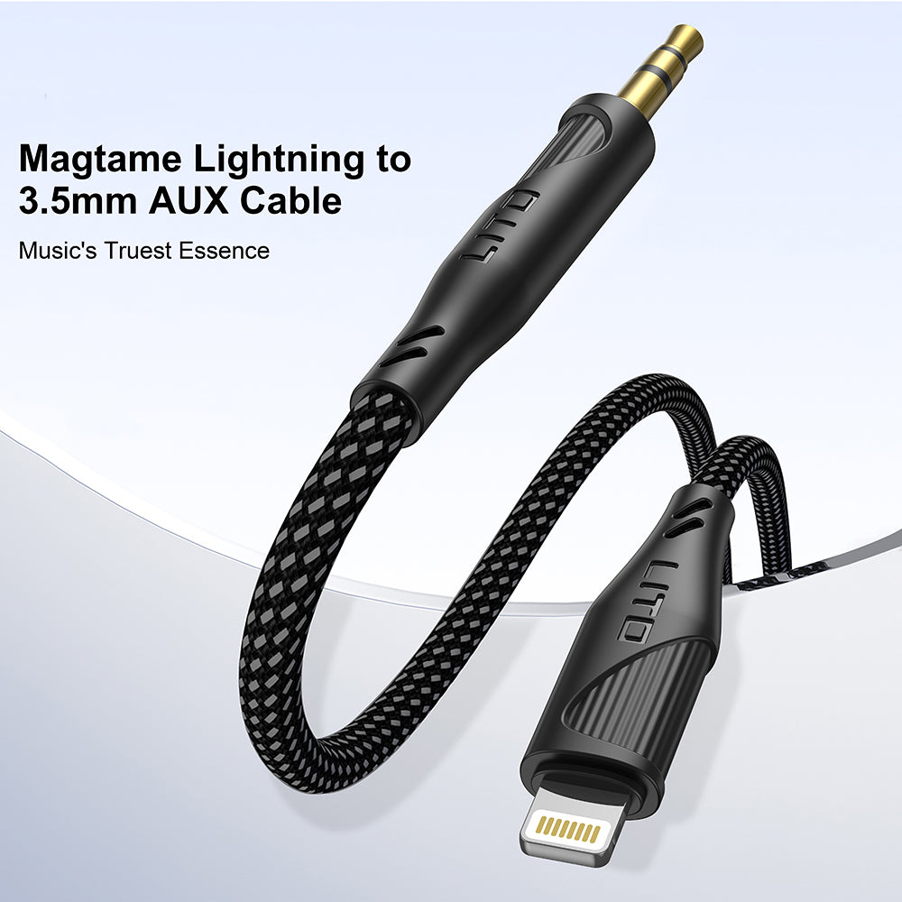 Câble Audio Lightning - 3.5mm Lito LA02, 1m, Noir