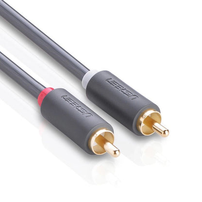 Câble Audio UGREEN AV104, 2 x RCA - 2 x RCA, 2m, Noir