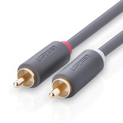 Câble Audio UGREEN AV104, 2 x RCA - 2 x RCA, 2m, Noir