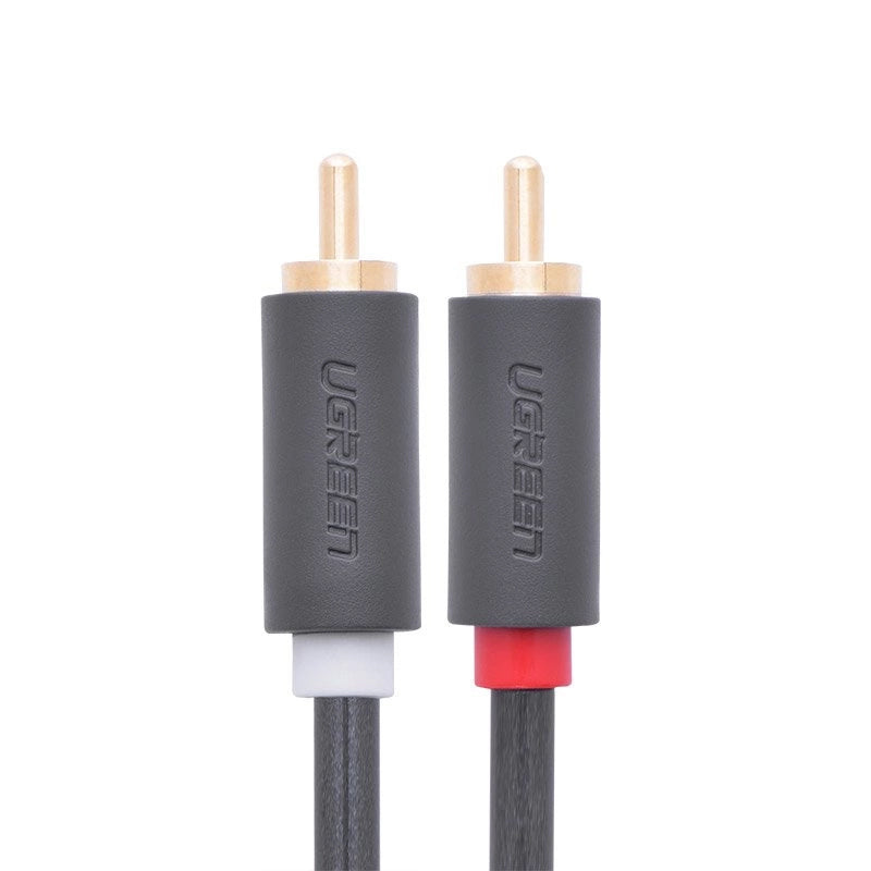 Câble Audio UGREEN AV104, 2 x RCA - 2 x RCA, 2m, Noir