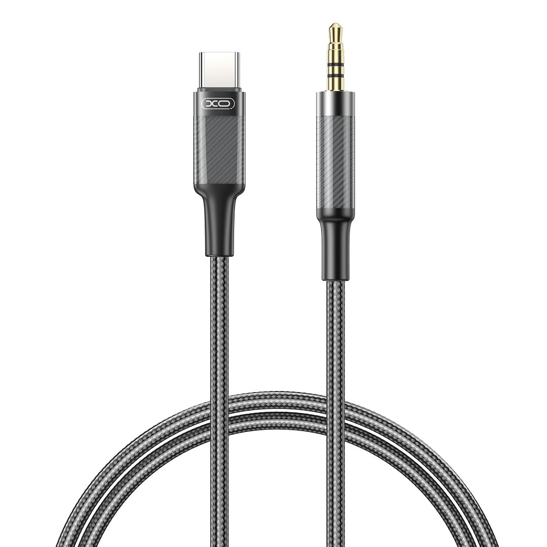 Câble Audio USB-C - 3.5mm XO Design NB-R279B, 1m, Noir