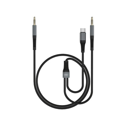 Câble Audio USB-C / 3.5mm - 3.5mm XO Design NB178B, 1m, Noir
