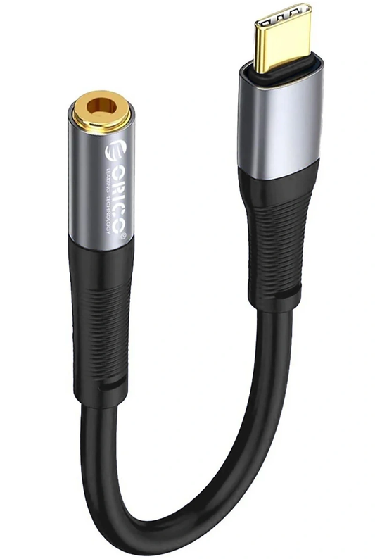 Adaptateur audio USB-C - 3,5 mm Orico AXC-02, noir