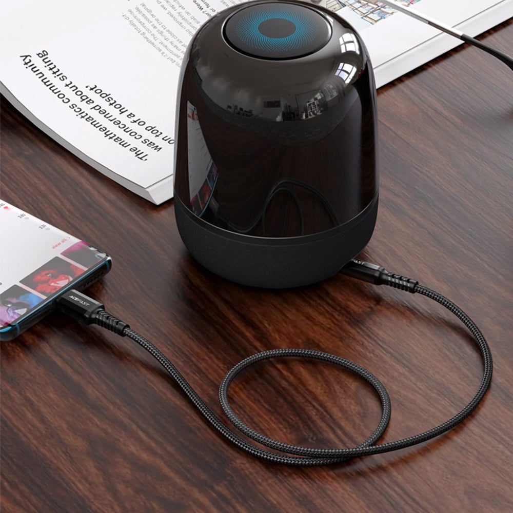 Câble Audio USB-C - 3.5mm Acefast C1-08, 1.2m, Noir