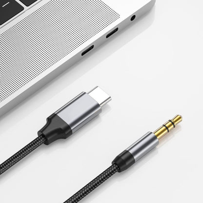 Câble Audio USB-C - 3.5mm Techsuit AC9 SoundShell, 1.5m, Gris