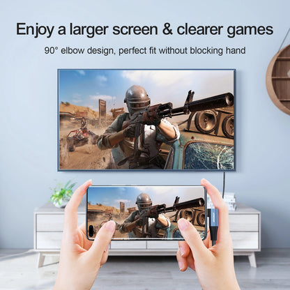 Câble Audio et Vidéo USB-C - HDMI Joyroom SY-20C1 Angled, 2m, Gris