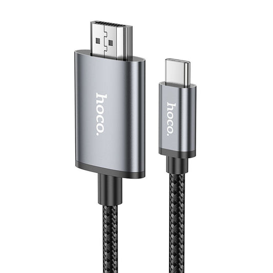 Câble Audio et Vidéo USB-C - HDMI HOCO UA27, 2m, Gris