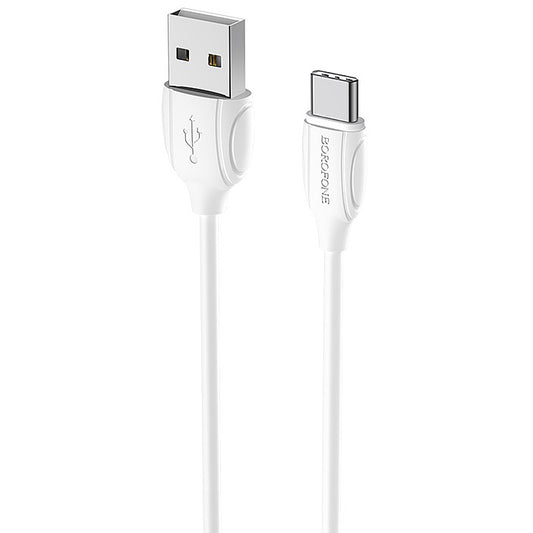 Câble de données et de charge USB-A - USB-C Borofone Benefit BX19, 18W, 1m, blanc