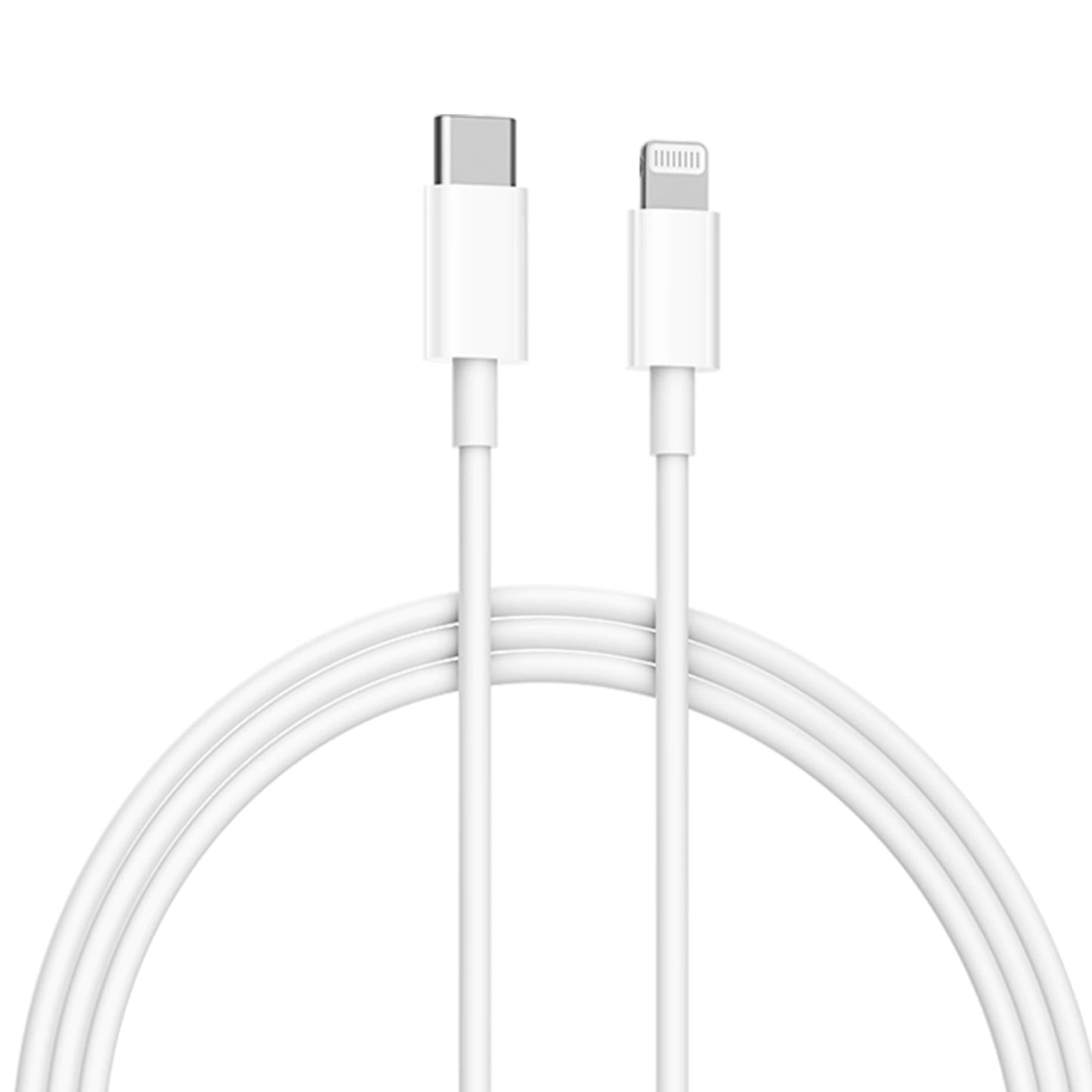 Câble de données et de charge Xiaomi USB-C vers Lightning USB-C - Lightning Xiaomi, 18W, 1m, blanc BHR4421GL