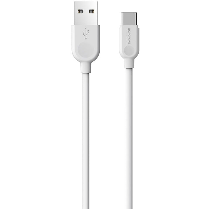 Câble de données et de charge USB-A - USB-C Borofone BX14 LinkJet, 18W, 1m, blanc