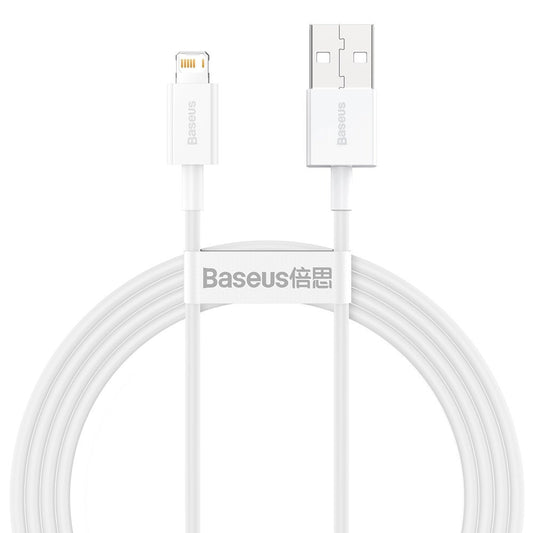 Câble de données et de chargement USB-A - Lightning Baseus Superior Series, 20W, 1.5m, blanc CALYS-B02