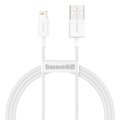 Câble de données et de chargement USB-A - Lightning Baseus Superior Series, 20W, 1m, blanc CALYS-A02